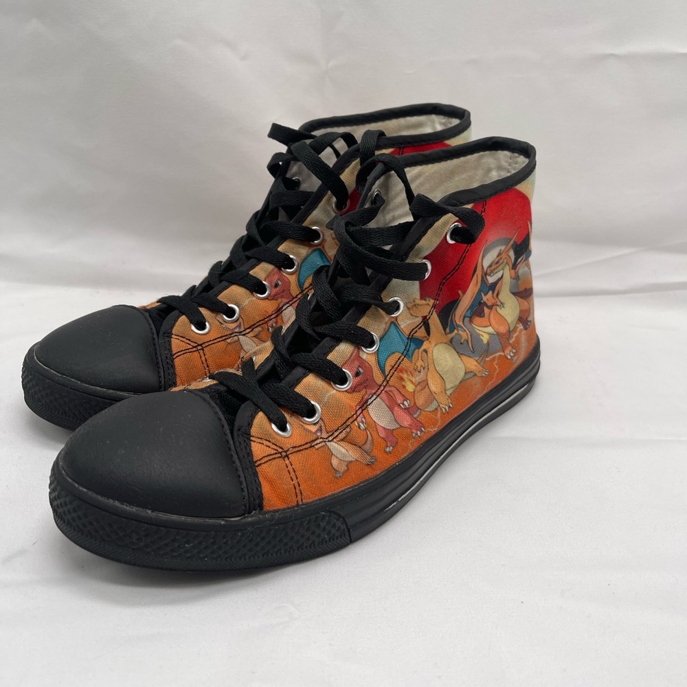 Charizard Evolution Canvas High Tops. Size Mens 6… - image 1